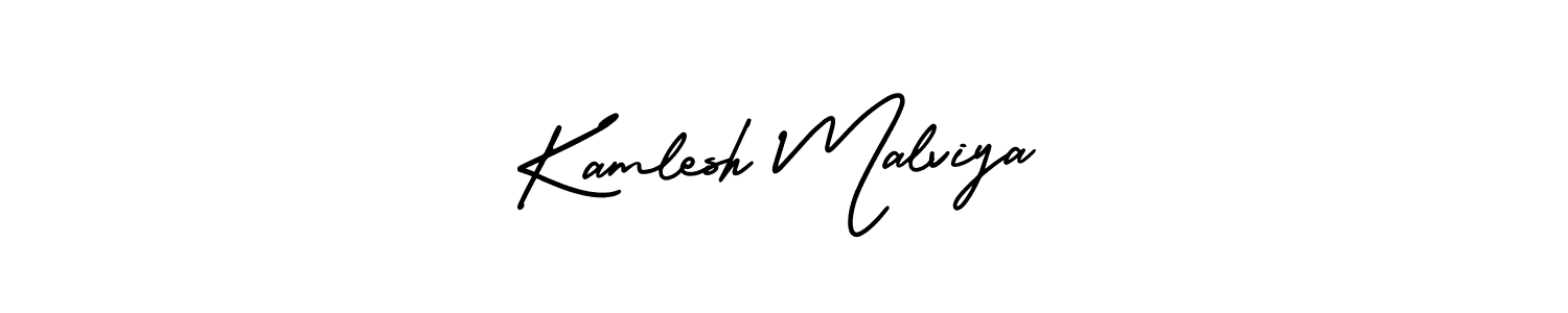 How to make Kamlesh Malviya signature? AmerikaSignatureDemo-Regular is a professional autograph style. Create handwritten signature for Kamlesh Malviya name. Kamlesh Malviya signature style 3 images and pictures png