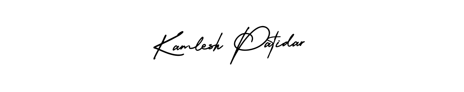 How to make Kamlesh Patidar name signature. Use AmerikaSignatureDemo-Regular style for creating short signs online. This is the latest handwritten sign. Kamlesh Patidar signature style 3 images and pictures png