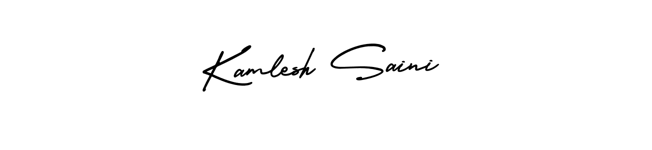 How to Draw Kamlesh Saini signature style? AmerikaSignatureDemo-Regular is a latest design signature styles for name Kamlesh Saini. Kamlesh Saini signature style 3 images and pictures png