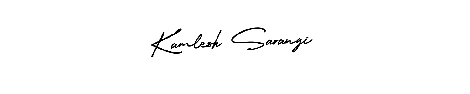 This is the best signature style for the Kamlesh Sarangi name. Also you like these signature font (AmerikaSignatureDemo-Regular). Mix name signature. Kamlesh Sarangi signature style 3 images and pictures png