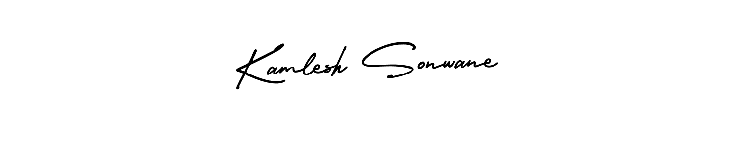 Make a beautiful signature design for name Kamlesh Sonwane. With this signature (AmerikaSignatureDemo-Regular) style, you can create a handwritten signature for free. Kamlesh Sonwane signature style 3 images and pictures png