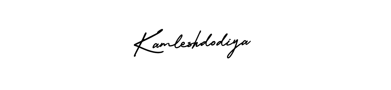 Make a beautiful signature design for name Kamleshdodiya. With this signature (AmerikaSignatureDemo-Regular) style, you can create a handwritten signature for free. Kamleshdodiya signature style 3 images and pictures png