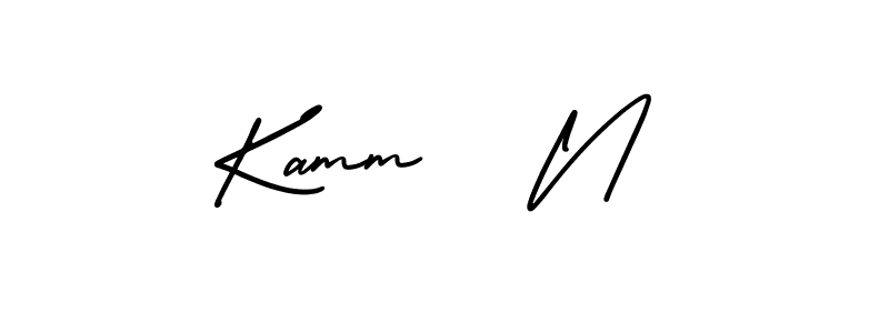 if you are searching for the best signature style for your name Kamm   N. so please give up your signature search. here we have designed multiple signature styles  using AmerikaSignatureDemo-Regular. Kamm   N signature style 3 images and pictures png