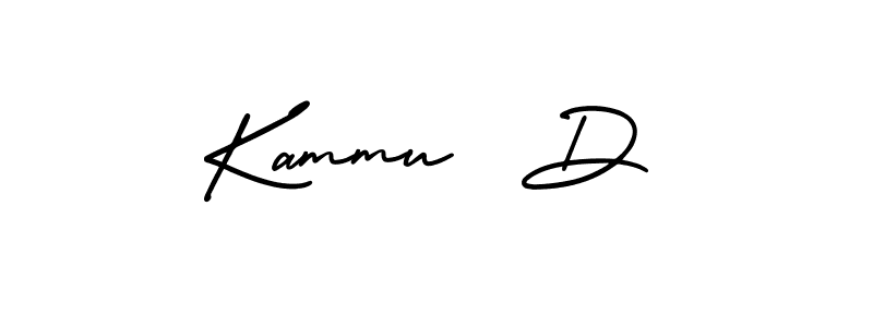 The best way (AmerikaSignatureDemo-Regular) to make a short signature is to pick only two or three words in your name. The name Kammu  D include a total of six letters. For converting this name. Kammu  D signature style 3 images and pictures png