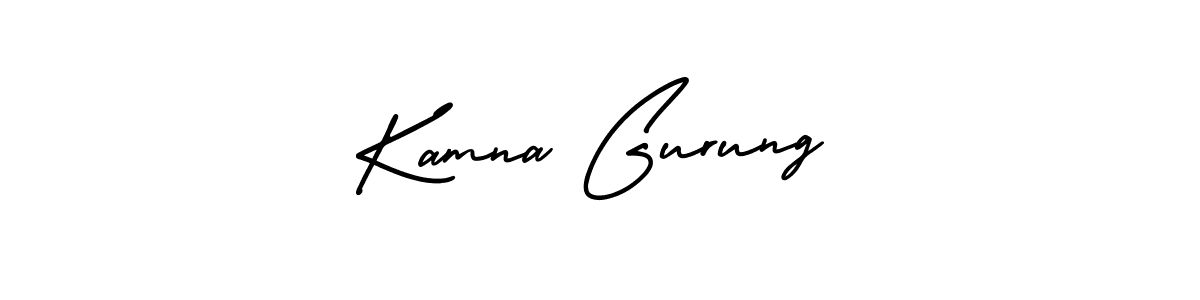 Make a beautiful signature design for name Kamna Gurung. Use this online signature maker to create a handwritten signature for free. Kamna Gurung signature style 3 images and pictures png