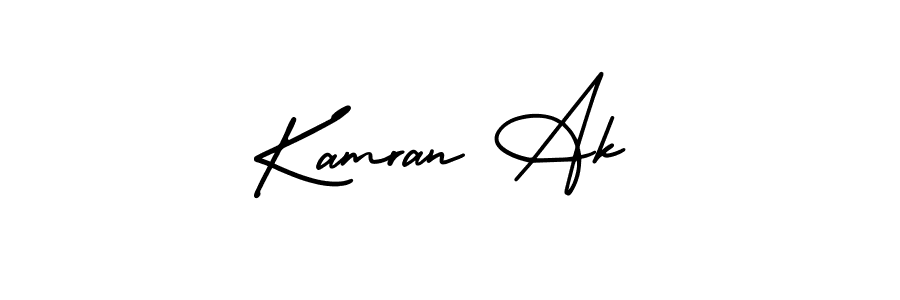 Similarly AmerikaSignatureDemo-Regular is the best handwritten signature design. Signature creator online .You can use it as an online autograph creator for name Kamran Ak. Kamran Ak signature style 3 images and pictures png