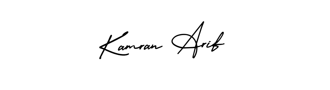 Create a beautiful signature design for name Kamran Arif. With this signature (AmerikaSignatureDemo-Regular) fonts, you can make a handwritten signature for free. Kamran Arif signature style 3 images and pictures png