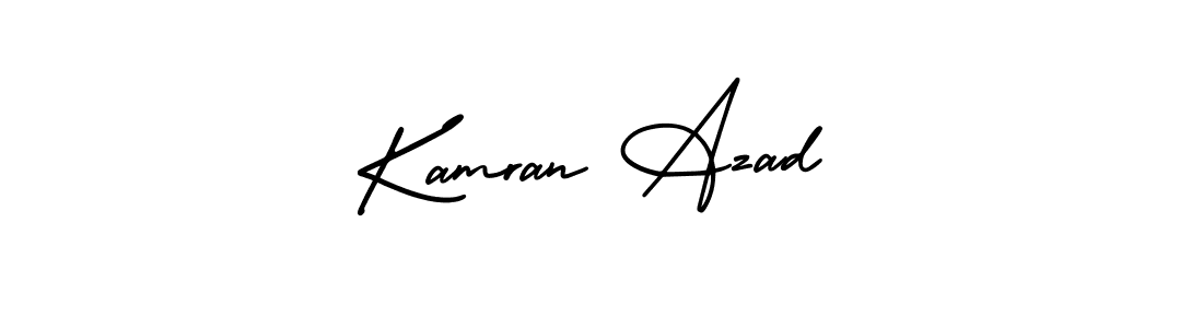 How to make Kamran Azad signature? AmerikaSignatureDemo-Regular is a professional autograph style. Create handwritten signature for Kamran Azad name. Kamran Azad signature style 3 images and pictures png