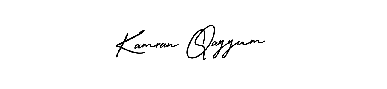 AmerikaSignatureDemo-Regular is a professional signature style that is perfect for those who want to add a touch of class to their signature. It is also a great choice for those who want to make their signature more unique. Get Kamran Qayyum name to fancy signature for free. Kamran Qayyum signature style 3 images and pictures png