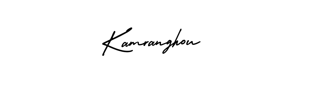 Make a beautiful signature design for name Kamranghou. With this signature (AmerikaSignatureDemo-Regular) style, you can create a handwritten signature for free. Kamranghou signature style 3 images and pictures png