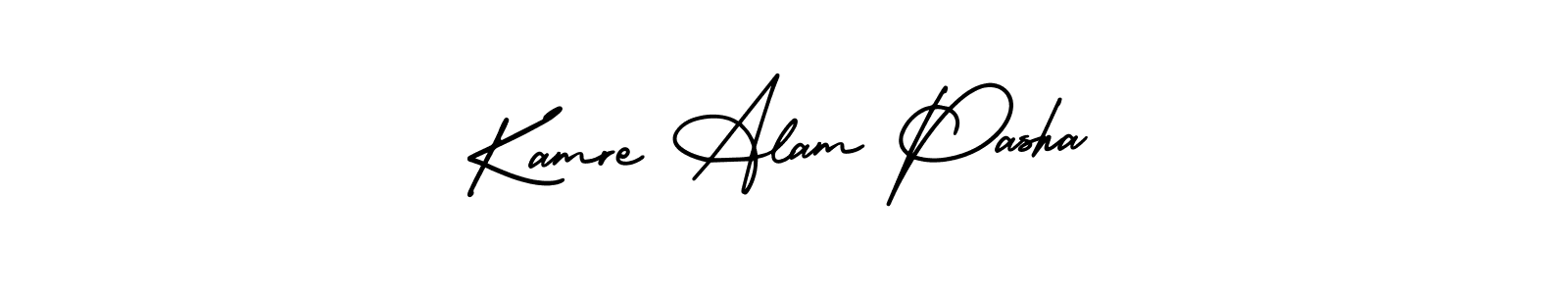 if you are searching for the best signature style for your name Kamre Alam Pasha. so please give up your signature search. here we have designed multiple signature styles  using AmerikaSignatureDemo-Regular. Kamre Alam Pasha signature style 3 images and pictures png