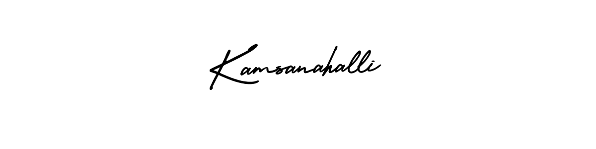 Use a signature maker to create a handwritten signature online. With this signature software, you can design (AmerikaSignatureDemo-Regular) your own signature for name Kamsanahalli. Kamsanahalli signature style 3 images and pictures png