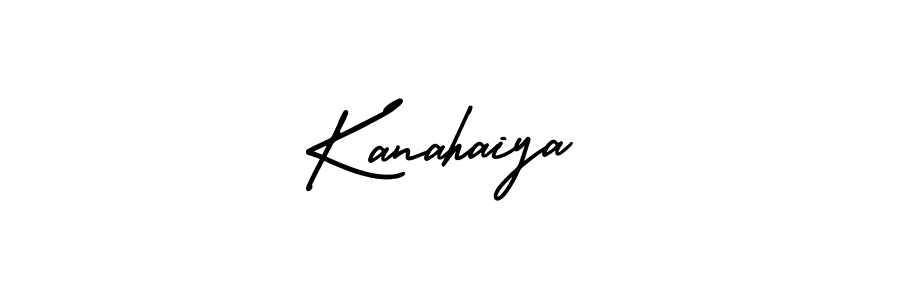 Design your own signature with our free online signature maker. With this signature software, you can create a handwritten (AmerikaSignatureDemo-Regular) signature for name Kanahaiya. Kanahaiya signature style 3 images and pictures png