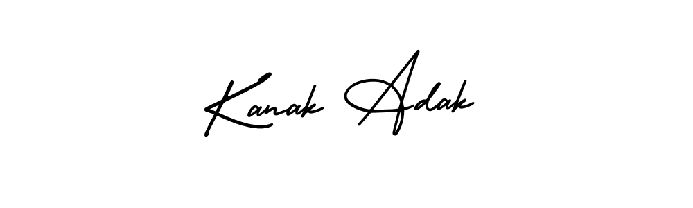 AmerikaSignatureDemo-Regular is a professional signature style that is perfect for those who want to add a touch of class to their signature. It is also a great choice for those who want to make their signature more unique. Get Kanak Adak name to fancy signature for free. Kanak Adak signature style 3 images and pictures png