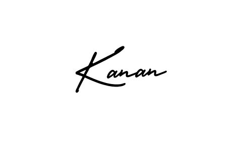 Kanan stylish signature style. Best Handwritten Sign (AmerikaSignatureDemo-Regular) for my name. Handwritten Signature Collection Ideas for my name Kanan. Kanan signature style 3 images and pictures png