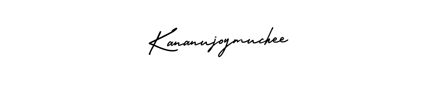 It looks lik you need a new signature style for name Kananujoymuchee. Design unique handwritten (AmerikaSignatureDemo-Regular) signature with our free signature maker in just a few clicks. Kananujoymuchee signature style 3 images and pictures png