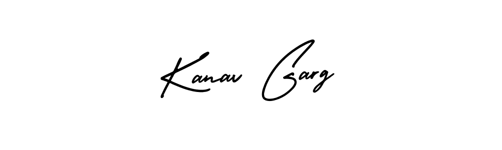 The best way (AmerikaSignatureDemo-Regular) to make a short signature is to pick only two or three words in your name. The name Kanav Garg include a total of six letters. For converting this name. Kanav Garg signature style 3 images and pictures png