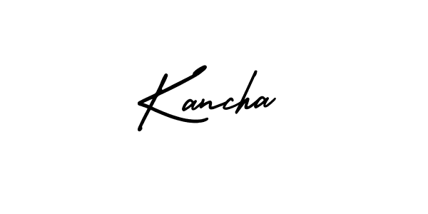 Make a beautiful signature design for name Kancha. With this signature (AmerikaSignatureDemo-Regular) style, you can create a handwritten signature for free. Kancha signature style 3 images and pictures png