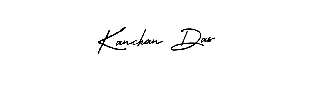 How to make Kanchan Das name signature. Use AmerikaSignatureDemo-Regular style for creating short signs online. This is the latest handwritten sign. Kanchan Das signature style 3 images and pictures png