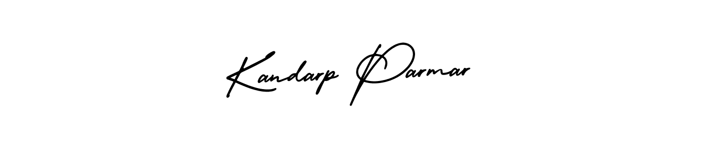 How to make Kandarp Parmar signature? AmerikaSignatureDemo-Regular is a professional autograph style. Create handwritten signature for Kandarp Parmar name. Kandarp Parmar signature style 3 images and pictures png