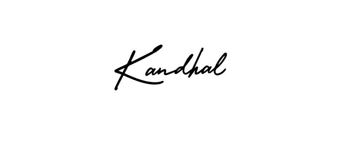 You should practise on your own different ways (AmerikaSignatureDemo-Regular) to write your name (Kandhal) in signature. don't let someone else do it for you. Kandhal signature style 3 images and pictures png