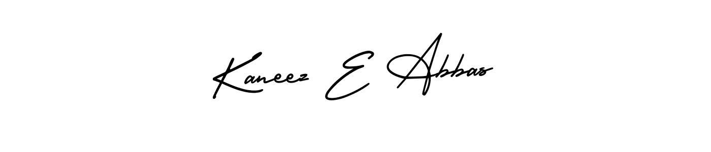 AmerikaSignatureDemo-Regular is a professional signature style that is perfect for those who want to add a touch of class to their signature. It is also a great choice for those who want to make their signature more unique. Get Kaneez E Abbas name to fancy signature for free. Kaneez E Abbas signature style 3 images and pictures png