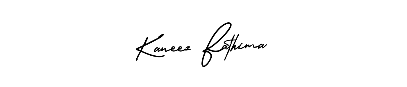 It looks lik you need a new signature style for name Kaneez Fathima. Design unique handwritten (AmerikaSignatureDemo-Regular) signature with our free signature maker in just a few clicks. Kaneez Fathima signature style 3 images and pictures png