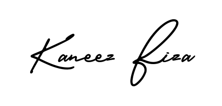 Explore multiple handwriting variations for Kaneez Fiza including this stunning AmerikaSignatureDemo-Regular design. Free to use across all platforms. Kaneez Fiza signature style 3 images and pictures png