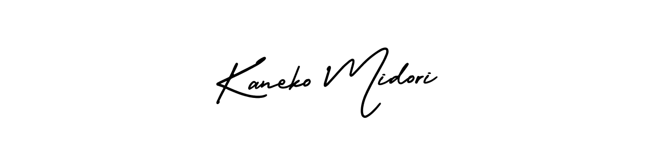 Make a beautiful signature design for name Kaneko Midori. With this signature (AmerikaSignatureDemo-Regular) style, you can create a handwritten signature for free. Kaneko Midori signature style 3 images and pictures png