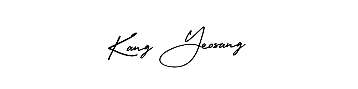 Make a beautiful signature design for name Kang Yeosang. With this signature (AmerikaSignatureDemo-Regular) style, you can create a handwritten signature for free. Kang Yeosang signature style 3 images and pictures png