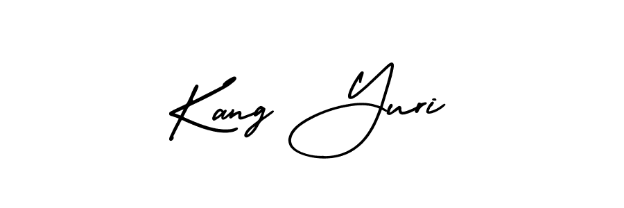Kang Yuri stylish signature style. Best Handwritten Sign (AmerikaSignatureDemo-Regular) for my name. Handwritten Signature Collection Ideas for my name Kang Yuri. Kang Yuri signature style 3 images and pictures png