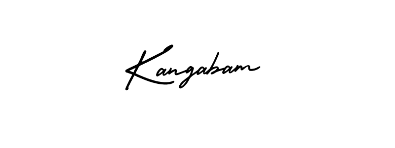 How to Draw Kangabam signature style? AmerikaSignatureDemo-Regular is a latest design signature styles for name Kangabam. Kangabam signature style 3 images and pictures png