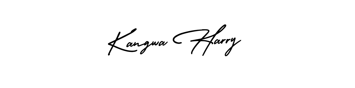 Use a signature maker to create a handwritten signature online. With this signature software, you can design (AmerikaSignatureDemo-Regular) your own signature for name Kangwa Harry. Kangwa Harry signature style 3 images and pictures png