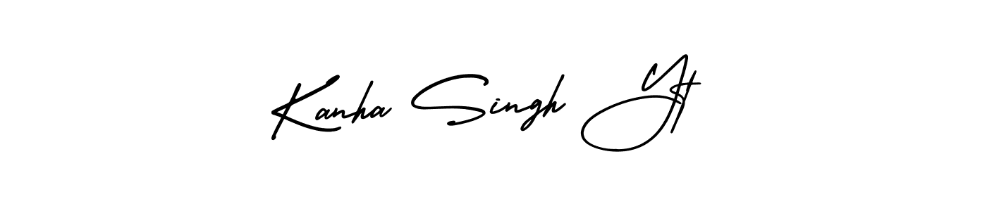 if you are searching for the best signature style for your name Kanha Singh Yt. so please give up your signature search. here we have designed multiple signature styles  using AmerikaSignatureDemo-Regular. Kanha Singh Yt signature style 3 images and pictures png