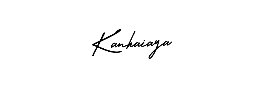 How to make Kanhaiaya name signature. Use AmerikaSignatureDemo-Regular style for creating short signs online. This is the latest handwritten sign. Kanhaiaya signature style 3 images and pictures png