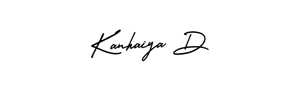 Make a beautiful signature design for name Kanhaiya D. With this signature (AmerikaSignatureDemo-Regular) style, you can create a handwritten signature for free. Kanhaiya D signature style 3 images and pictures png