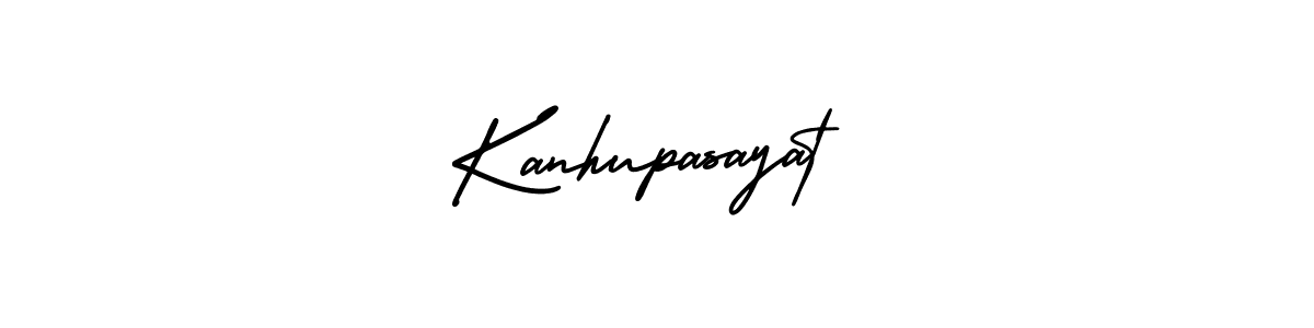 The best way (AmerikaSignatureDemo-Regular) to make a short signature is to pick only two or three words in your name. The name Kanhupasayat include a total of six letters. For converting this name. Kanhupasayat signature style 3 images and pictures png