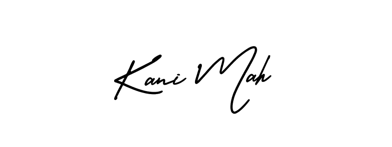 Kani Mah stylish signature style. Best Handwritten Sign (AmerikaSignatureDemo-Regular) for my name. Handwritten Signature Collection Ideas for my name Kani Mah. Kani Mah signature style 3 images and pictures png