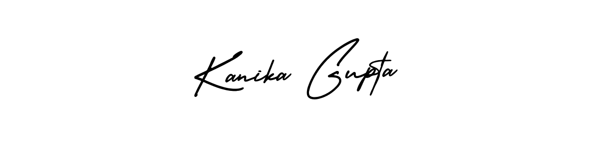 How to make Kanika Gupta name signature. Use AmerikaSignatureDemo-Regular style for creating short signs online. This is the latest handwritten sign. Kanika Gupta signature style 3 images and pictures png