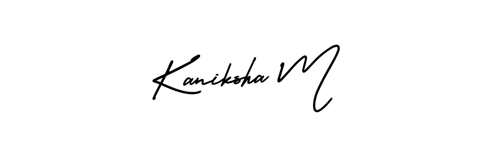 Make a short Kaniksha M signature style. Manage your documents anywhere anytime using AmerikaSignatureDemo-Regular. Create and add eSignatures, submit forms, share and send files easily. Kaniksha M signature style 3 images and pictures png