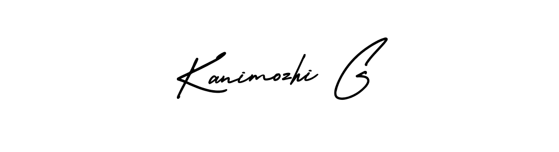 AmerikaSignatureDemo-Regular is a professional signature style that is perfect for those who want to add a touch of class to their signature. It is also a great choice for those who want to make their signature more unique. Get Kanimozhi G name to fancy signature for free. Kanimozhi G signature style 3 images and pictures png