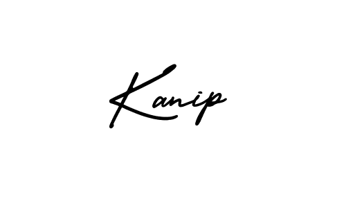 It looks lik you need a new signature style for name Kanip. Design unique handwritten (AmerikaSignatureDemo-Regular) signature with our free signature maker in just a few clicks. Kanip signature style 3 images and pictures png