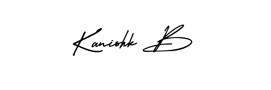 Also You can easily find your signature by using the search form. We will create Kanishk B name handwritten signature images for you free of cost using AmerikaSignatureDemo-Regular sign style. Kanishk B signature style 3 images and pictures png