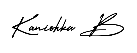 If you are searching for the best signature style for your name Kanishka B, here we have designed multiple signature styles using AmerikaSignatureDemo-Regular. Kanishka B signature style 3 images and pictures png