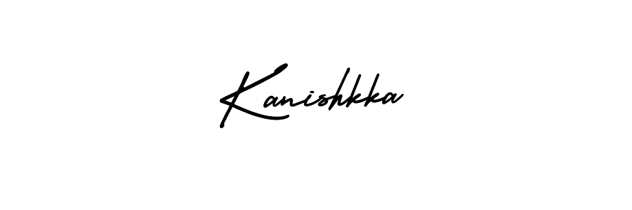 Use a signature maker to create a handwritten signature online. With this signature software, you can design (AmerikaSignatureDemo-Regular) your own signature for name Kanishkka. Kanishkka signature style 3 images and pictures png