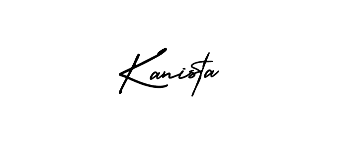 Make a beautiful signature design for name Kanista. With this signature (AmerikaSignatureDemo-Regular) style, you can create a handwritten signature for free. Kanista signature style 3 images and pictures png