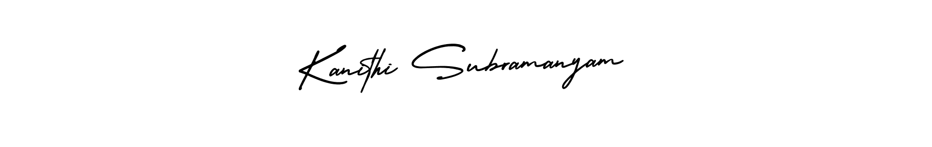 It looks lik you need a new signature style for name Kanithi Subramanyam. Design unique handwritten (AmerikaSignatureDemo-Regular) signature with our free signature maker in just a few clicks. Kanithi Subramanyam signature style 3 images and pictures png