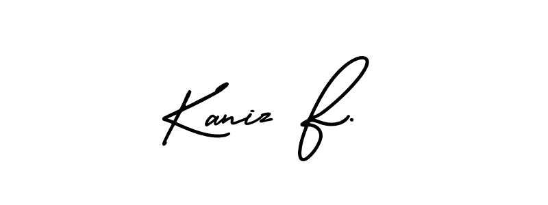 Best and Professional Signature Style for Kaniz F.. AmerikaSignatureDemo-Regular Best Signature Style Collection. Kaniz F. signature style 3 images and pictures png