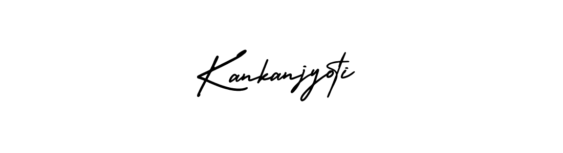 Also You can easily find your signature by using the search form. We will create Kankanjyoti name handwritten signature images for you free of cost using AmerikaSignatureDemo-Regular sign style. Kankanjyoti signature style 3 images and pictures png