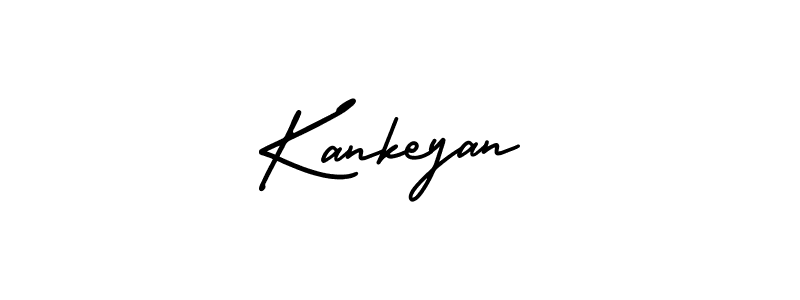 Use a signature maker to create a handwritten signature online. With this signature software, you can design (AmerikaSignatureDemo-Regular) your own signature for name Kankeyan. Kankeyan signature style 3 images and pictures png